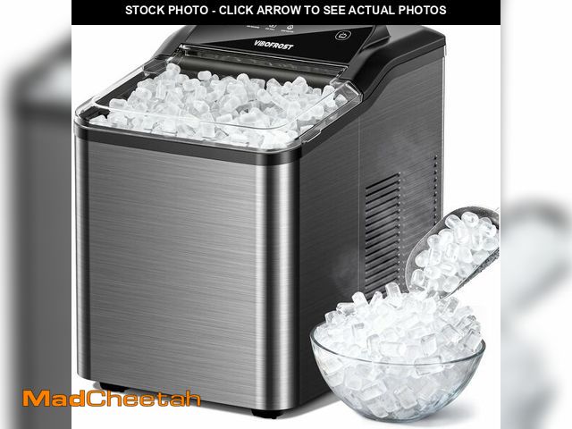 Lot 74-13710245 - Nugget Ice Maker Countertop, 35lbs/24H Sonic &amp; Chewable Pellet Ice, Quiet Operation, Self-Cleani...