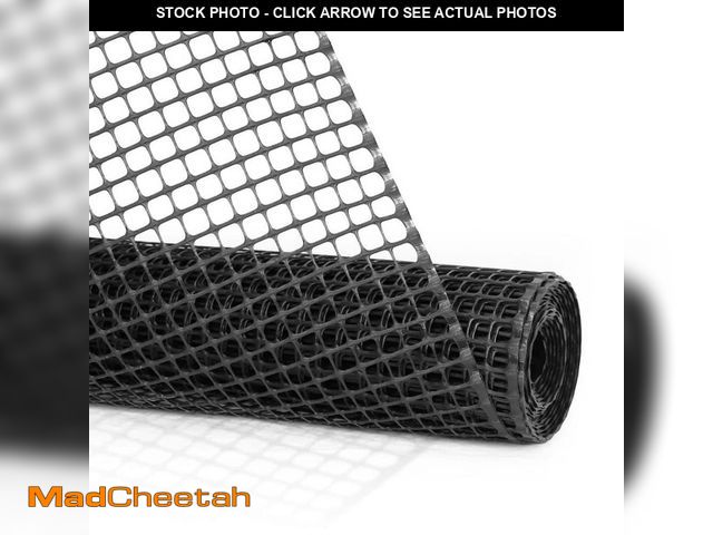 Lot 74-14275962 - Fencer Wire 3 ft. x 15 ft. x 1/2 in. Black Plastic Hardware Netting - UNUSED