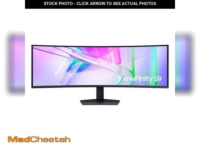 Lot 74-12658571 - Samsung S49C954UAN 49" Class Dual Quad HD (DQHD) Curved Screen Gaming LCD Monitor - 32:9 - UNUSED