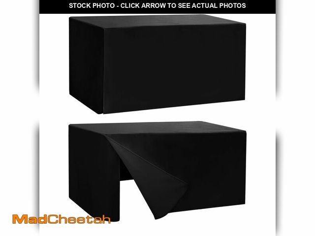 Lot 74-12973159 - HolidayIdeas Fitted Table Covers - 96 x 30 Inch - 2 Pack Rectangle Tablecloths, Versatile Polyester ...