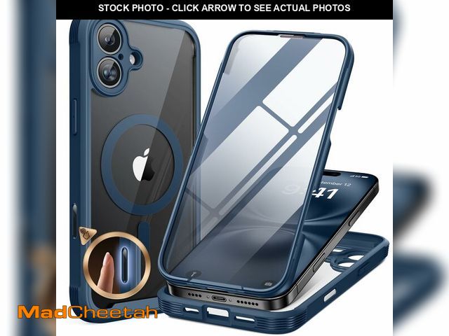 Lot 74-14150414 - Miracase for iPhone 16 Case 6.1'', Full-Body Protective Phone case with Built-in Full Glass Screen &...