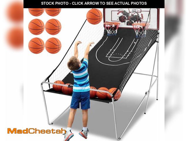 Lot 74-13765573 - Dual Shot Basketball Arcade Game, Segmart 81"x44" Foldable Indoor Electronic Arcade Basketball Game ...