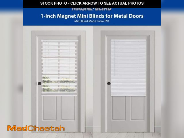 Lot 74-14449351 - Magne Blind White Cordless Room Darkening Magnetic Mini Blinds with 1 in. Slats - 25 in. W x 42 in. ...