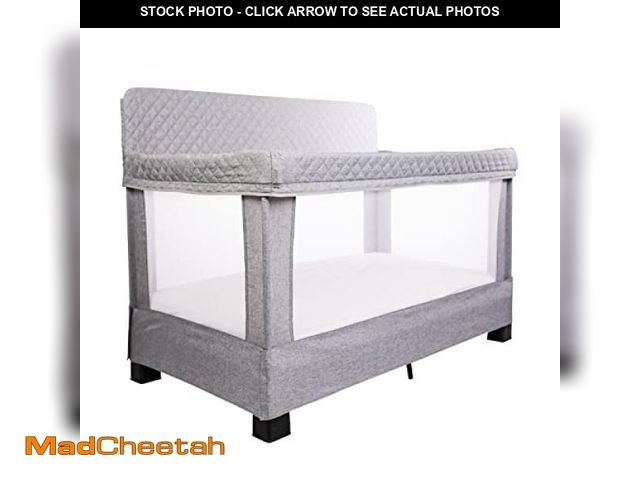 Lot 74-12399530 - Baby Delight Horizon Full Size Crib, Breathable Mesh Walls, Tool-Free Assembly Baby Bed, Luxe Quilte...