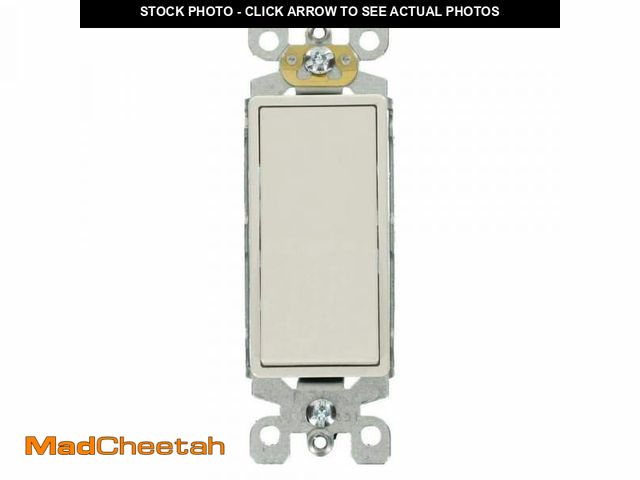 Lot 74-12148143 - Leviton Decora 15 Amp 3-Way Specialty Light Switch, White (10-Pack) - UNUSED
