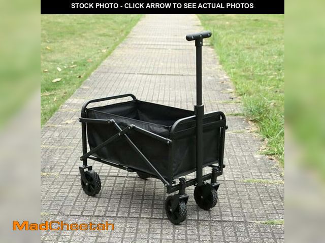Lot 74-14086101 - ShadeMart Small Folding Wagon Beach Wagon Cart Heavy Duty Outdoor Camping Garden Cart - UNUSED