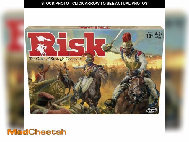 Lot 74-13629553 - Risk Board Game, Strategy Games for 2-5 Players, Strategy Board Games for Teens, Adults, and Family,...
