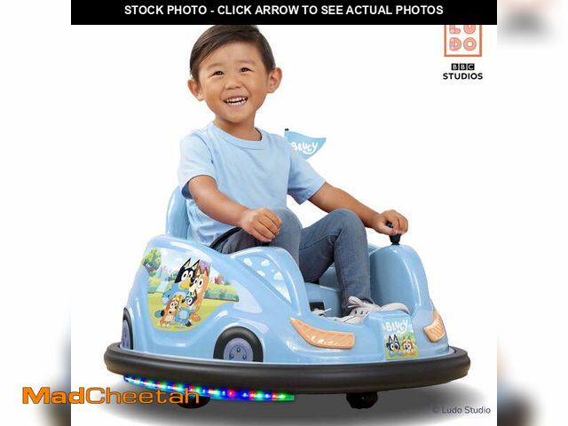 Lot 74-13044293 - 6V Bluey Bumper Car Ride on Toy for Children, by Flybar, 1 Count - UNUSED