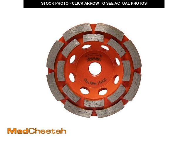 Lot 74-14467203 - *DIRTY/SCRATCHED* RIDGID 4 in. Diamond Double Row Cup Wheel HD-AWD40 *DIRTY/SCRATCHED*  - USED