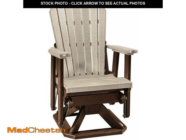 Lot 74-14348938 - OS Home and Office 510WWTB Swivel Glider, One Size, Weather Wood/Tudor Brown - USED