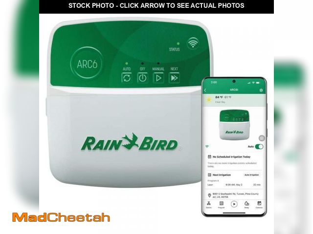 Lot 74-14606081 - Rain Bird ARC6 6-Zone App Based Indoor Residential Irrigation Controller ARC6I - UNUSED