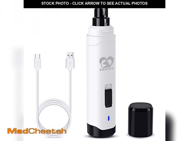 Lot 74-12324692 - Casfuy Dog Nail Grinder Upgraded - Professional 2-Speed Electric Rechargeable Pet Nail Trimmer Painl...