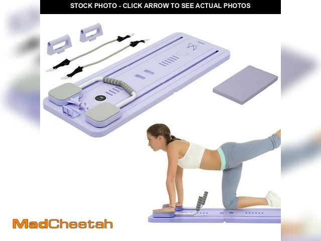 Lot 74-13059224 - Fitvids 5 in 1 Multi Purpose Pilates Reformer Board Set and Core Trainer Purple - UNUSED