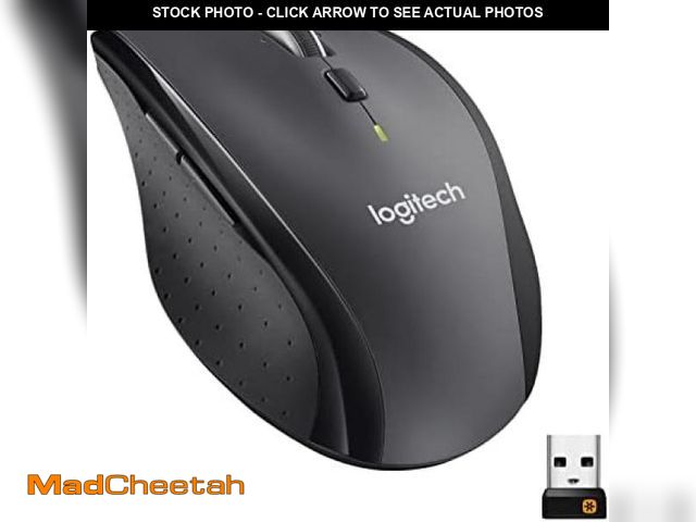 Lot 74-12328707 - Logitech M705 Marathon Wireless Mouse, Gaming Mouse Wireless, 2.4 GHz USB Receiver, 5-Programmable B...