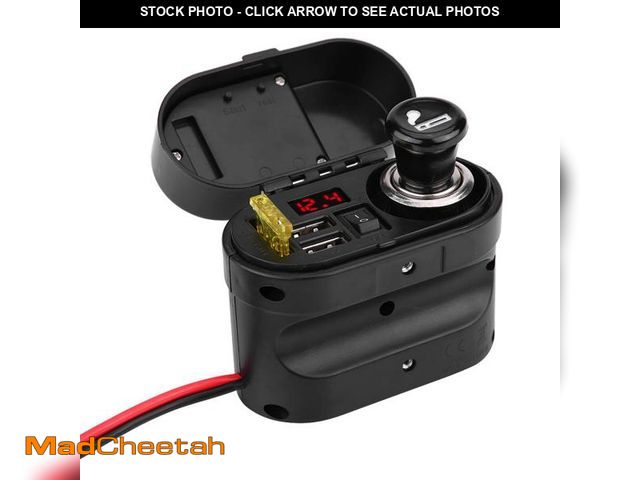 Lot 74-12407699 - Motorcycle Lighter,Motorcycle USB Charger,Motorcycle 12V Cigarette Lighter with Element,Waterproof M...