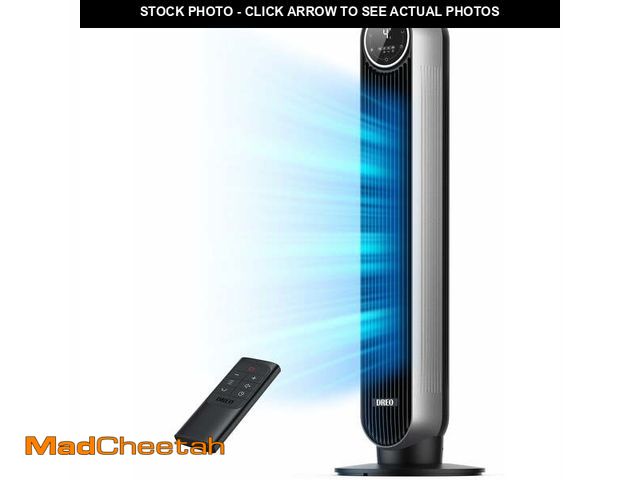 Lot 74-12765281 - Dreo Tower Fans for Home, 90Â° Oscillating Standing Fans with Remote, 24 ft/s Velocity Quiet Bedroom...