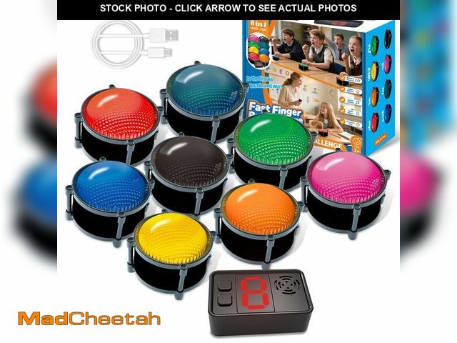 Lot 74-14386837 - Wireless Buzzers System for Game Show, Family Feud Buzzer with Light, Show Who Buzzed First, 4 Modes...