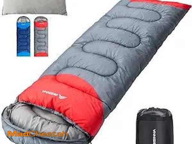 Lot 74-12126472 - BISINNA Sleeping Bag with Pillow - 4 Season Backpacking Sleeping Bag Lightweight Waterproof Warm and...