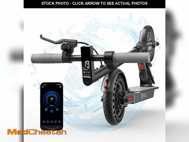 Lot 74-14588164 - iScooter Foldable Electric Scooter for Teen Adult,500W Peak,19Miles,8.5 Solid Tires Commuter E-Scoot...