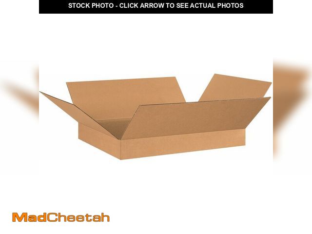 Lot 74-12695366 - AVIDITI Shipping Boxes Large 26"L x 20"W x 4"H, 20-Pack | Corrugated Cardboard Box for Packing, Movi...