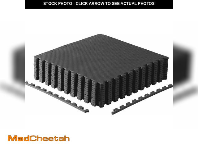 Lot 74-13382210 - CAP Barbell 1/2-Inch Interlocking EVA Foam Exercise Puzzle Mat Home Gym Flooring - 2 Pack | 24" x 24...