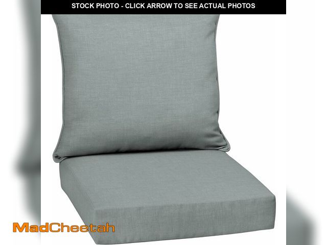 Lot 74-14305343 - Arden Deep Seat Outdoor Chair Cushion Set, 24 in x 24 in, Weather-Proof, Rain-Proof, Fade Resistant ...