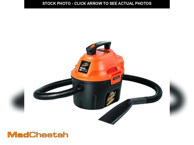 Lot 74-12140041 - Armor All, AA255 , 2.5 Gallon 2 Peak HP Wet/Dry Utility Shop Vacuum , Orange (MISSING ATTACHMENTS)  ...