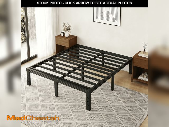 Lot 74-14287195 - RLDVAY 12 inch Full Bed Frame,Heavy Duty Metal Platform,No Box Spring Needed,Noise-Free,Easy Assembl...