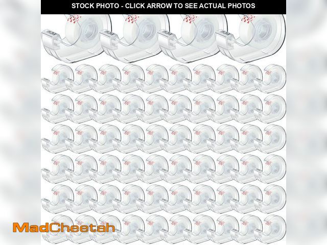 Lot 74-13632121 - Yahenda 64 Pcs Invisible Tapes Dispensers with 32 Matte Clear Tape Refills, 0.7 x 985 Inches, Refill...