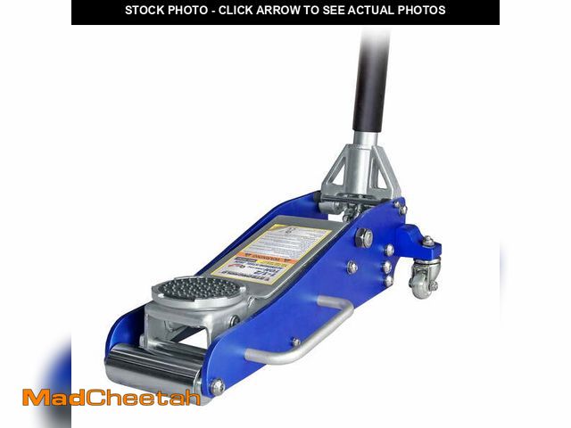 Lot 74-14370762 - STRONGHOLD 1.5 Ton(3000Lbs) Low Profile Aluminum&amp;Steel Floor Jack,Dual Hydraulic Pump, Lifting R...