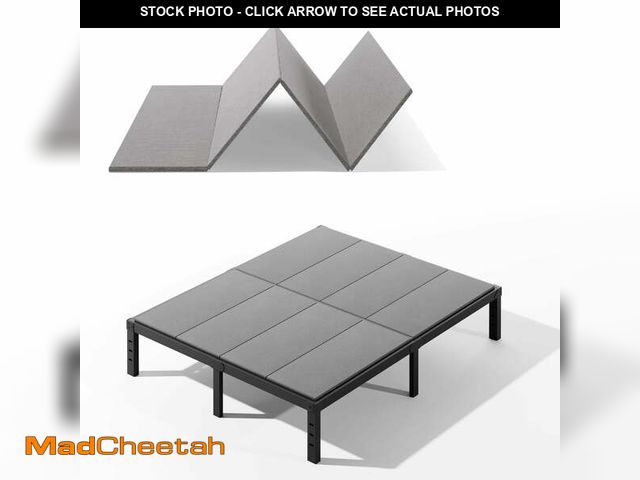 Lot 74-14351755 - Bunkie Board King, Under Mattress Support Board, Foldable Low King Box Spring, Breathable Bunky Boar...