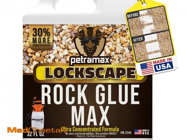 Lot 74-12219560 - Petra Max Rock Glue for Landscaping, 32 Ounce - Ground Coverage &amp; Pet Safe Mulch Glue for Rocks ...