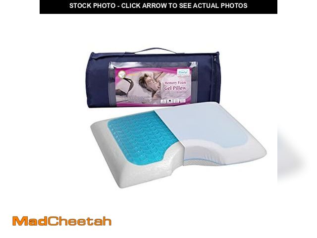Lot 74-13948663 - Comfyt Side Sleeper Memory Foam Pillow Ã¢â¬â Cooling, Skin-Friendly Cervical Neck Support | Ortho...