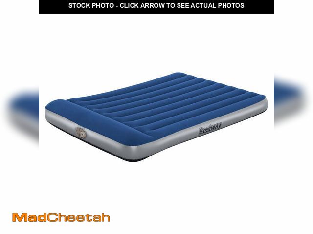 Lot 74-12885274 - Bestway Tritech Air Mattress Queen 12" with Built-in AC Pump - USED