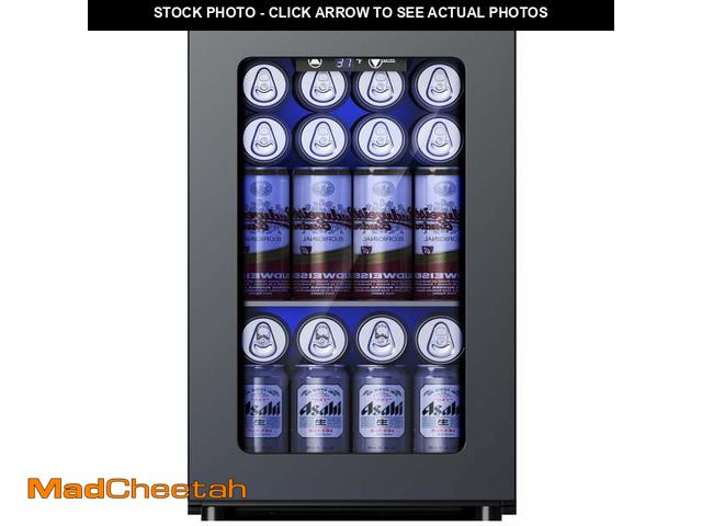 Lot 74-12804963 - Simzlife 6 Bottles and 24 Cans Mini Beverage Refrigerator &amp; Portable Wine Cooler Refrigerator wi...