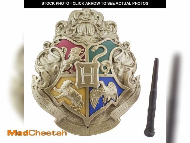 Lot 74-12603516 - Harry Potter Hogwarts  Sign Lamp with Noble Wand Remote Control - Wall Decor or Stand-Alone Collecti...