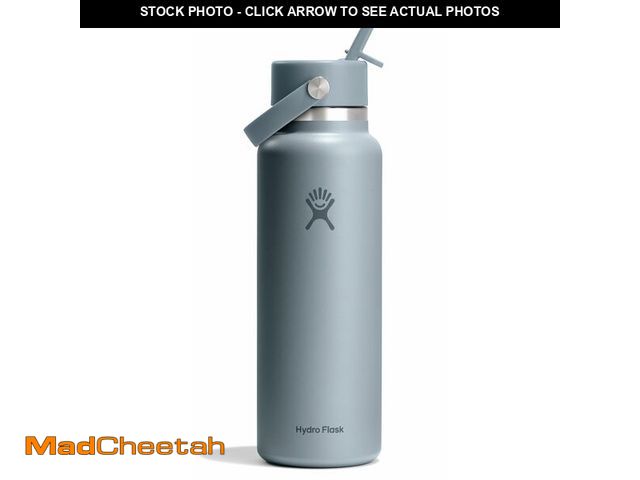 Lot 74-14268400 - Hydro Flask Water Bottle - Insulated Stainless Steel - Wide Straw Lid, Non Spill, Leakproof in 40 Oz...