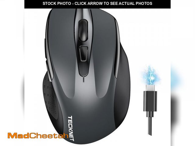 Lot 74-12121774 - TECKNET Wireless Mouse (BT5.0/3.0 &amp; 2.4G) Rechargeable 4800 DPI Silent USB A &amp; Bluetooth Mou...