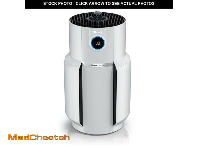 Lot 74-13769269 - *DIRTY* Shark NeverChange 1400 sq. ft. HEPA Filter Tower Air Purifier and Cleaner in White w/ Odor N...