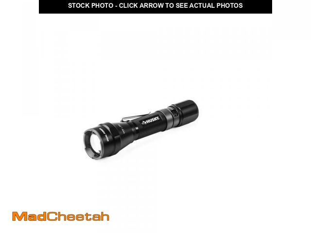 Lot 74-12520211 - Husky 1800 Lumens Dual Power LED Rechargeable Tactical Focusing Flashlight - UNUSED