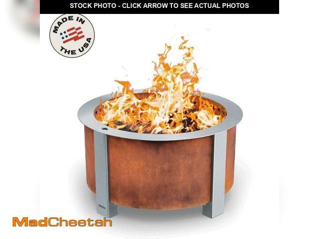 Lot 74-13610254 - (VERY RUSTED INSIDE) Breeo X-Series 24-Smokeless Fire Pit - Heavy-Gauge Steel Material - Compatible ...