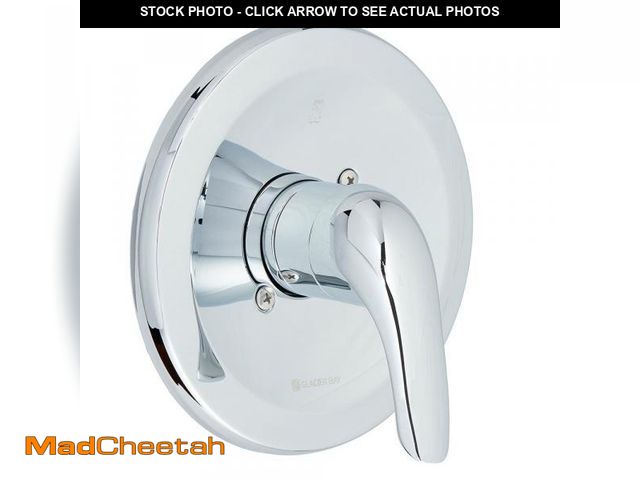 Lot 74-12149821 - Glacier Bay 1-Handle Valve Trim Kit in Chrome (Valve Not Included) - UNUSED