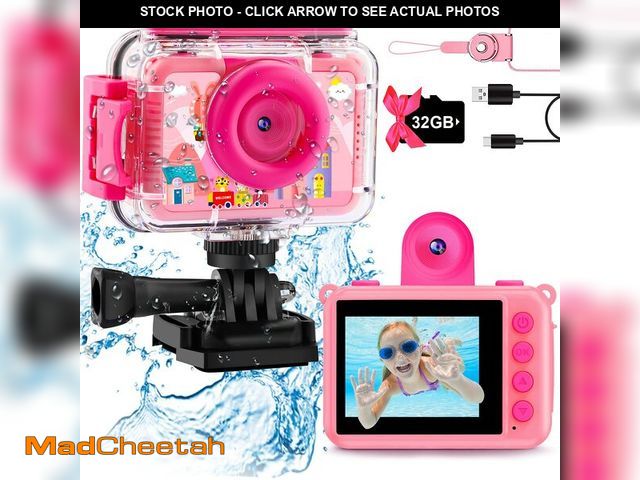 Lot 74-14271324 - Pool Toy &amp; Kids Underwater Camera - 99FT Waterproof Kid Action Camera 1080P Video&amp;20MP Photo...
