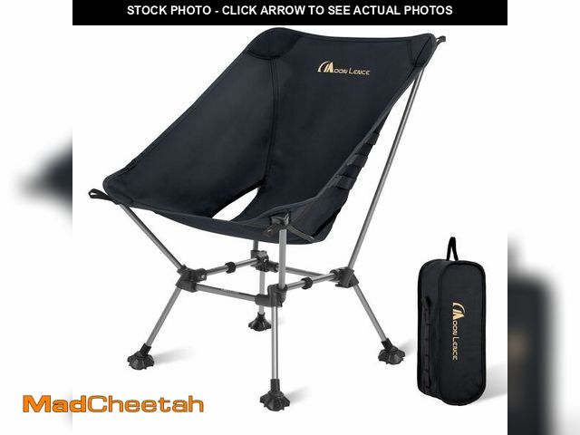 Lot 74-14259449 - MOON LENCE High Back Folding Camping Chairs, Height-Adjustable, Widened Seat, for Beach with Anti-Si...