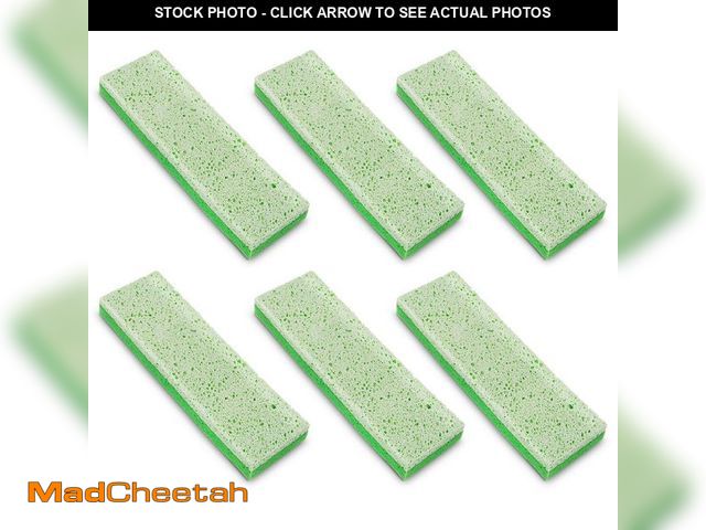 Lot 74-12731484 - Libman 11.25 in. Big Gator Sponge Mop with Scrub Brush Head Refill (6-Pack) - UNUSED