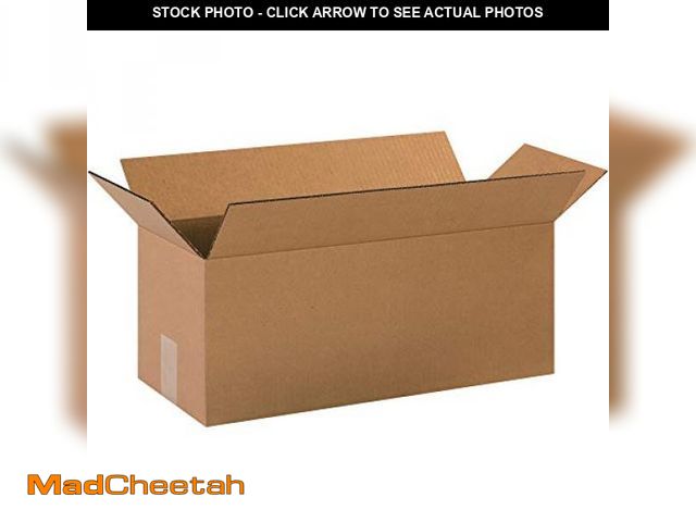 Lot 74-12399526 - AVIDITI Shipping Boxes Long, 20"L x 8"W x 8"H 25-Pack | Corrugated Cardboard Box for Packing, Moving...