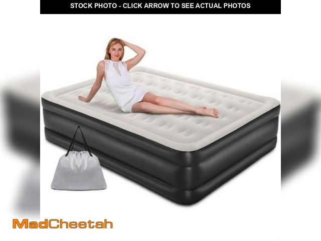Lot 74-12157943 - Ophanie Queen Air Mattress  18-Inch Elevated Inflatable Bed with Built-in Pump  Puncture-Resistant  ...