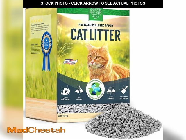 Lot 74-13844831 - Small Pet Select Recycled Pelleted Paper Cat Litter, Kitty Litter, Non Clumping Pellets for Cats, fo...