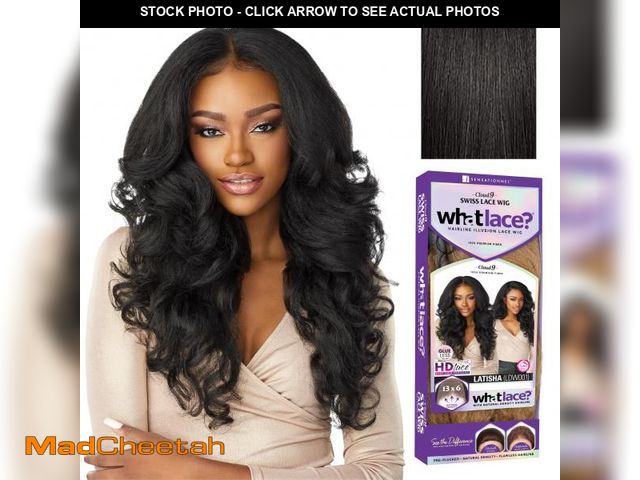 Lot 74-12120694 - Sensationnel What Lace 13X6 Wigs - Latisha Lacefrontal Hand Tied Glueless Synthetic With Natural Den...