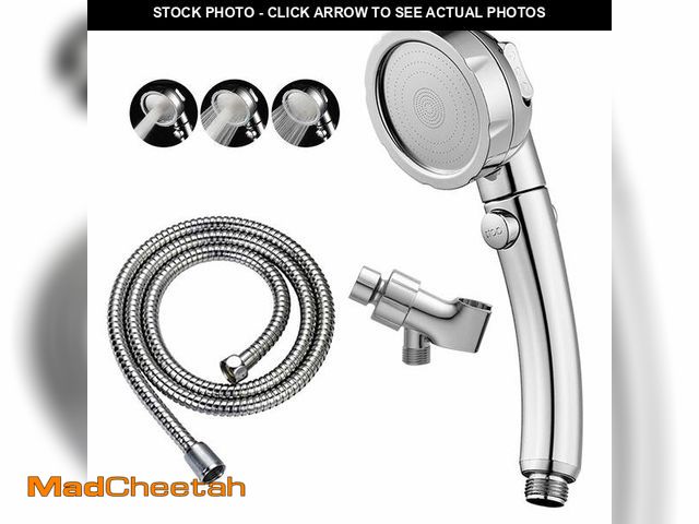Lot 74-14149183 - KAIYING Chrome High Pressure Handheld Shower Head with ON/OFF Pause Switch, 3 Spray Modes Shower Wan...